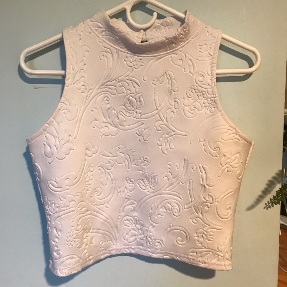 High neck crop top